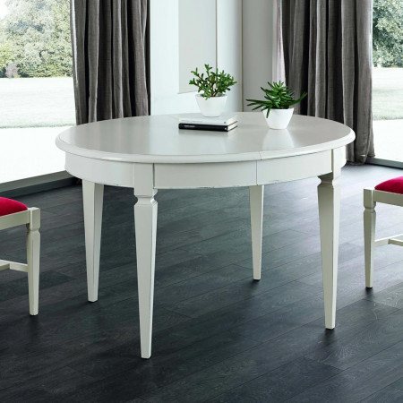 Tavolo ovalino allungabile in legno noce tanganika