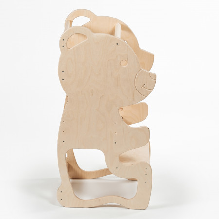 Learning Tower orsetto in legno di betulla, dettaglio profilo