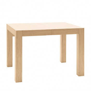 Tavolo rettangolare allungabile in rovere, dettaglio delle gambe