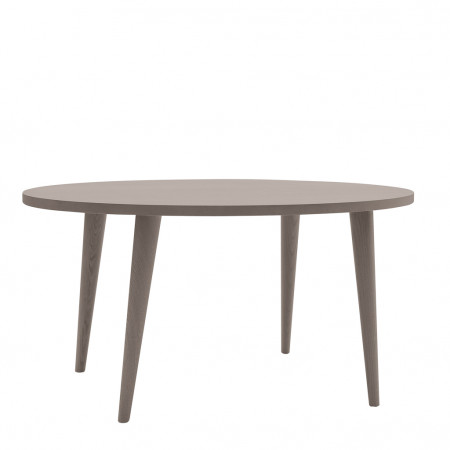 Tavolo ovale rovere, dettaglio delle gambe tornite