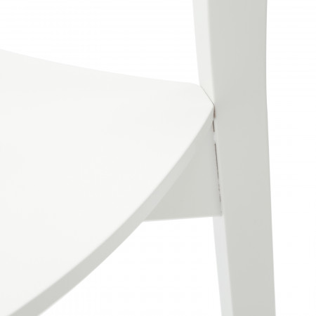 Sedia in legno moderna minimalista, dettaglio seduta