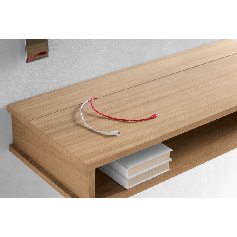 Console MIMO In Legno Massiccio 85 Cm | Gambe Cabriole | Ripiano Inferiore | Facile Da Montare | Verde Salvia