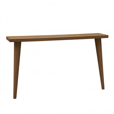 Consolle con gambe tornite a spillo, dettaglio legno