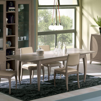 Tavolo rettangolare allungabile in soggiorno moderno