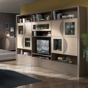 Componibile a spalla con 9 ante e 3 cassetti