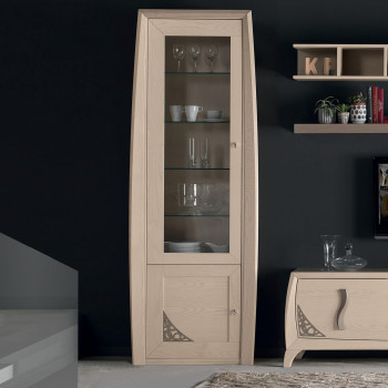 Vetrina componibile a 1 anta sinistra, dettaglio traforo