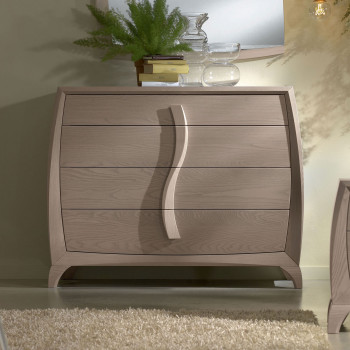 Comò con 4 cassetti in legno di frassino spazzolato