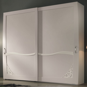 Armadio 2 ante scorrevoli legno traforo decorativo