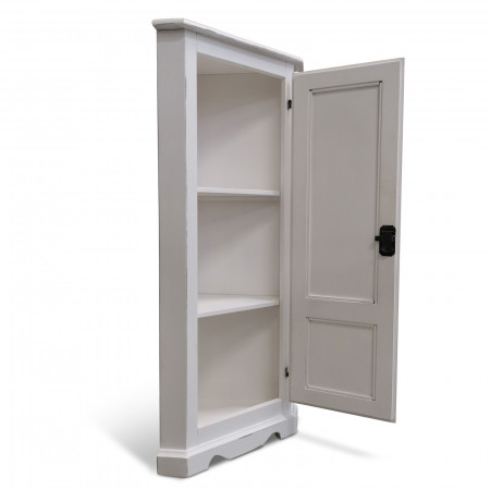 Angoliera shabby chic, dettaglio anta aperta