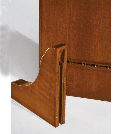 Mensola da 80 cm con dettaglio sagomato in legno