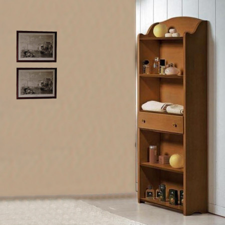 Etagere 1 cassetto in legno massello di pioppo