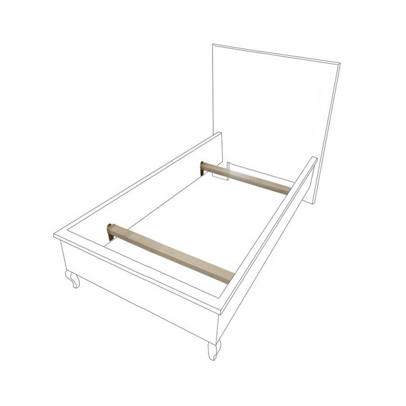 Letto Singolo Laccato Bianco Opaco 723 Mabu Di Feudo Angela