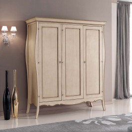 Specchiera ovale laccata lilla con cornice traforata