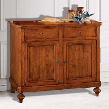 Credenza classica due ante legno pioppo massello