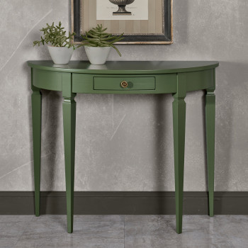 Consolle classica con 1 cassetto in legno massello