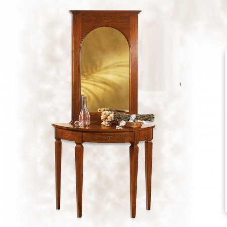 Consolle classica con 1 cassetto, dettaglio legno