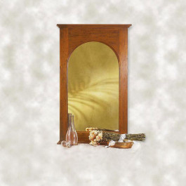 Specchiera classica con cimasa sagomata