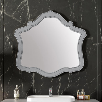 Specchiera classica con cornice sagomata in legno pioppo