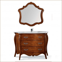 Bagno in legno completo di specchiera