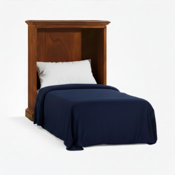 Mobile letto classico con rete in legno di pioppo