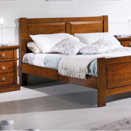 Letto due piazze classico in legno