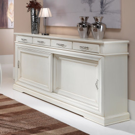 Sedia con 4 stecche imbottita legno faggio