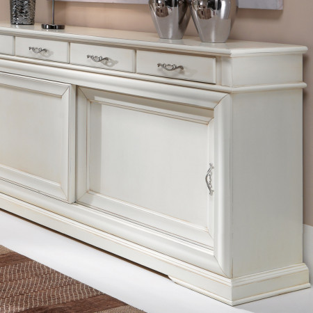 Credenza 2 porte scorrevoli dettaglio maniglie lavorate