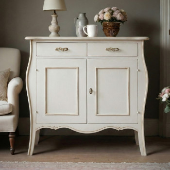 Credenzina contemporanea 2 porte con gambe curve