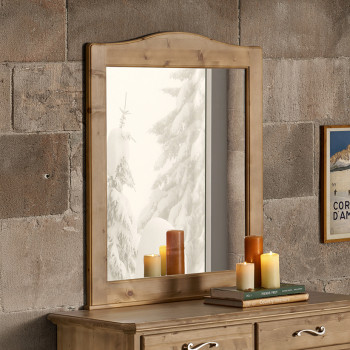 Specchiera classica in legno di abete