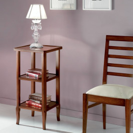 Etajere classica in legno laccata con gambe curve