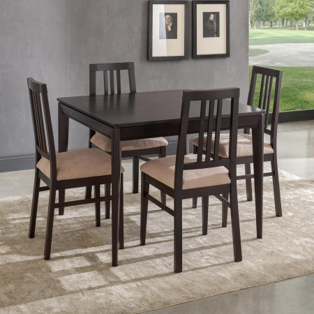 Tavolo elegante in legno allungabile da 100x100 a 140x100