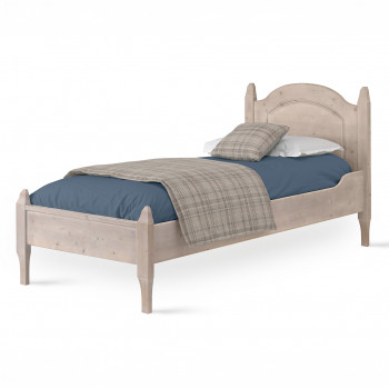 Letto singolo in legno di abete massiccio