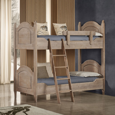 Letto a castello in legno massello di abete