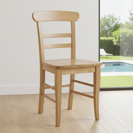 Sedia in legno massello di abete