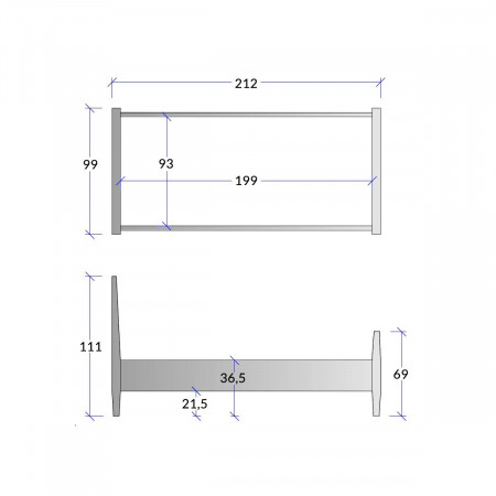 Comodino della camera classica da letto in legno