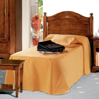 Testata una piazza classica in legno massello di pioppo