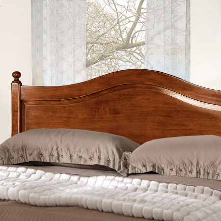 Solo testata letto a due piazze legno massello pioppo