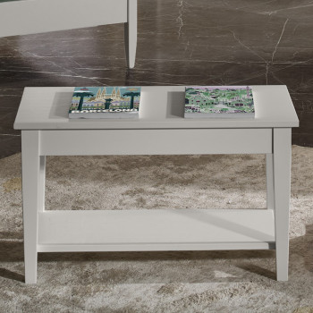 Portavaligie classico in legno con pianetto inferiore