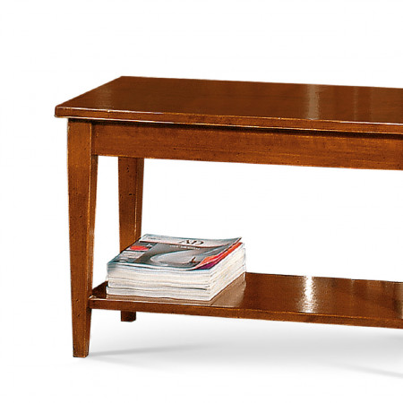 Portavaligie classico in legno con pianetto inferiore