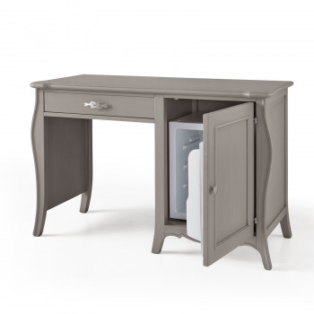 Scrittoio portafrigo classico con dettagli in legno