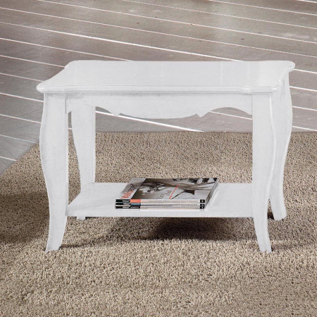 Portavaligie classico bianco con gambe curve