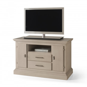 Cassapanca classica con 2 cassetti e vano a giorno