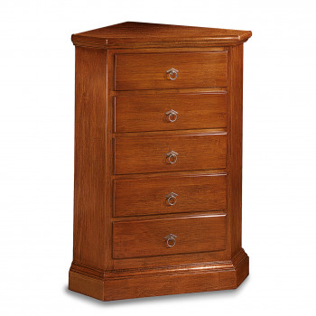 Cassettiera angolo 5 cassetti, dettaglio frontale