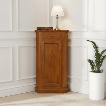 Angolo 1 cassetto 1 anta in legno pioppo