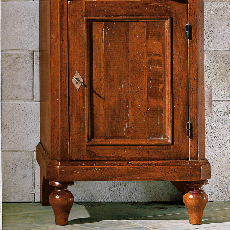 Dettaglio del portatelefono classico con 1 anta in legno