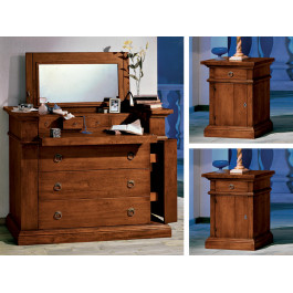 Tavole di legno grezzo per comodino 1 porta 1 cassetto
