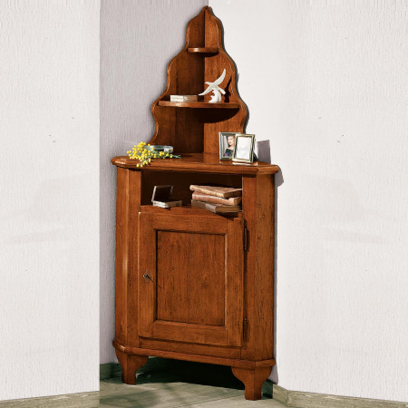 Angoliera con alzatina stile classico in legno