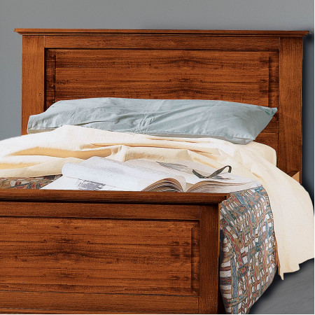 Letto ad una piazza e mezza classico con testata in legno
