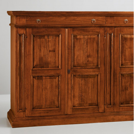 Credenza 4 ante e 2 cassetti, dettaglio delle ante