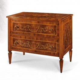 Comoncino 4 cassetti in legno stile classico